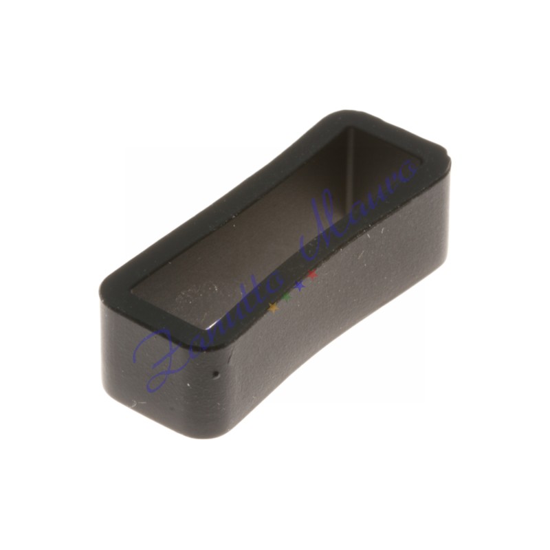 Passante in silicone nero per cinturini mm 14. Busta 5 pezzi