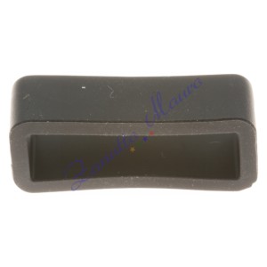 Passante in silicone nero per cinturini mm 19. Busta 5 pezzi