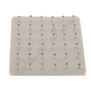 Nasino in argento 925 con strass  bianco incastonato PP9 36 pezzi