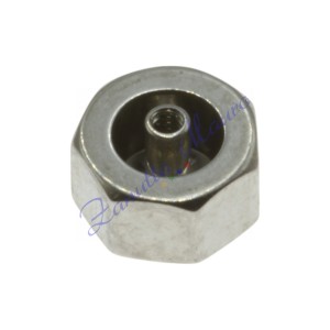 Corona acciaio per Cartier diametro mm 4,75 passo 0,90 con pietra blu