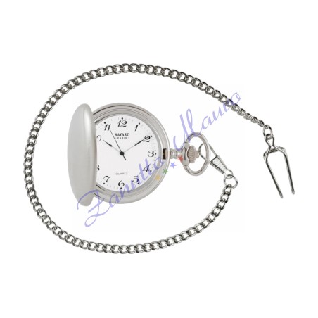 Orologio da tasca Bayard TX29.1 con movimento al quarzo e numeri arabi