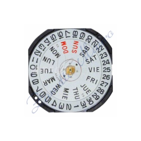 Movimento Seiko 7N43 3 sfere DayDate al 3