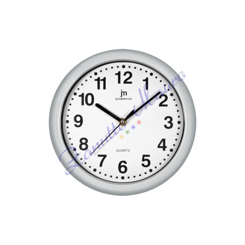 Orologio da parete Justminute 00710 colore grigio chiaro diametro cm 25