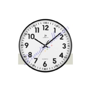 Orologio da parete Justminute 00720 colore nero diametro cm 30