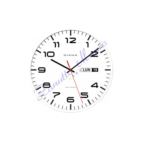 Orologio da parete Diana 103449 colore bianco diametro cm 30,5