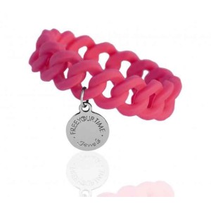 Bracciale Link FYT Rosa Scuro