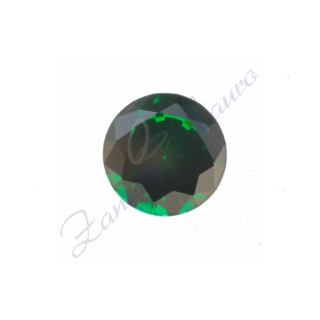 Pietra sintetica verde rotonda diametro mm 10