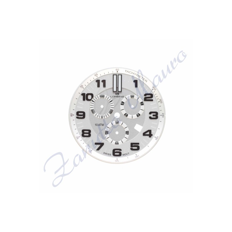 Quadrante Lorenz diametro mm 36,2 colore argento referenza 026770AA/011