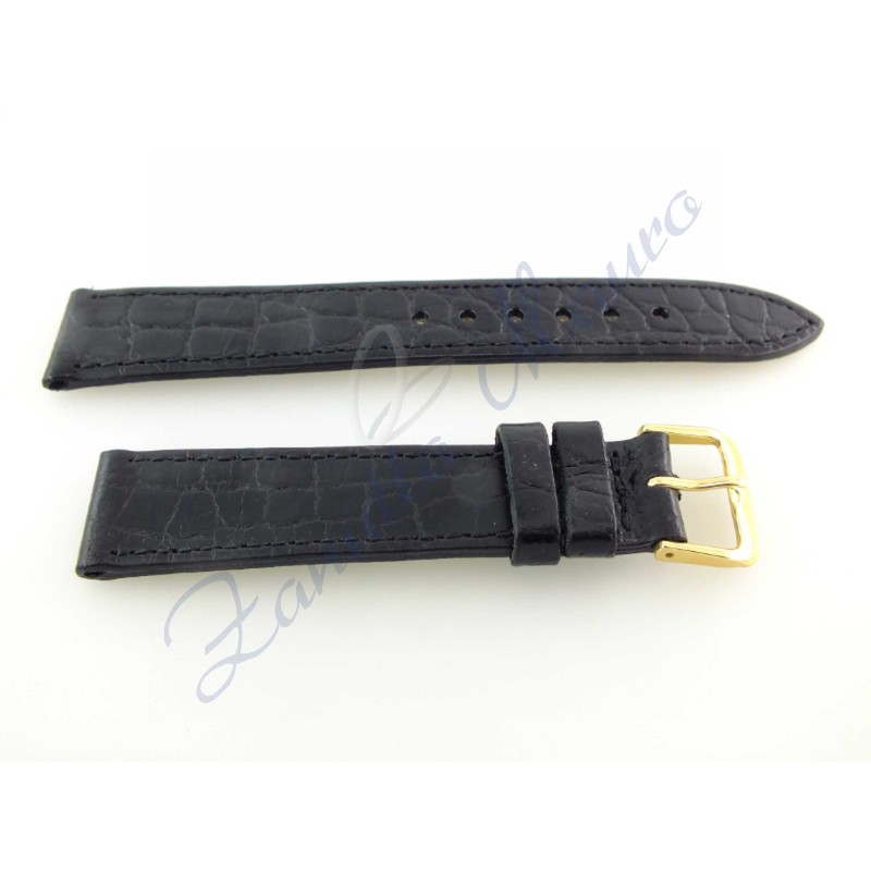 Cinturino luisiana lucido JP018 nero ansa 18