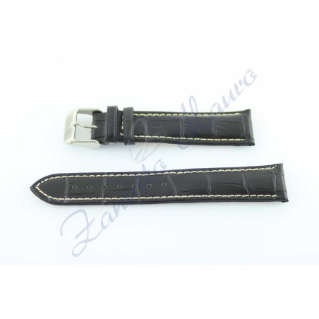 Cinturino Alfa CTK cucito JP013 nero ansa 18