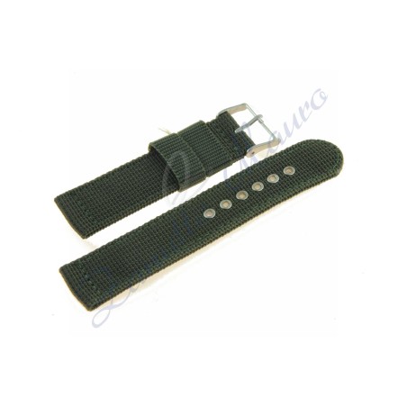 Cinturino QJ0076 in tessuto militare ver de militare ansa 22