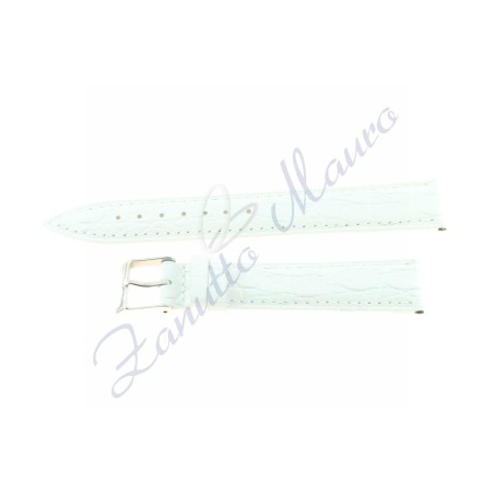 Cinturino cocco calf Brasile 468  ansa mm 18 bianco