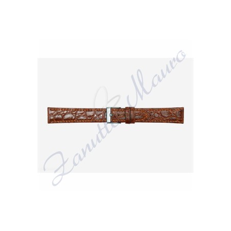 Cinturino 581 stampa malindi piatto ansa mm 14x12 colore marrone gold