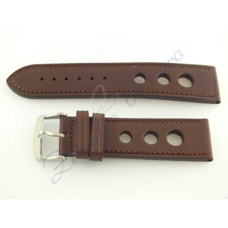 Cinturino vintage forato JP060 marrone s curo ansa 24