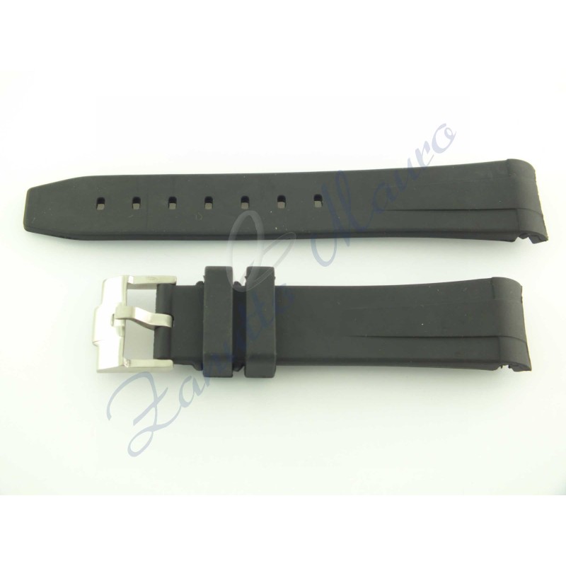 Cinturino rubber  nero ansa 20