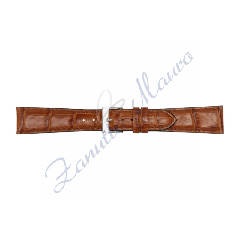 Cinturino stampa cocco 454XL ansa mm 20 colore marrone gold