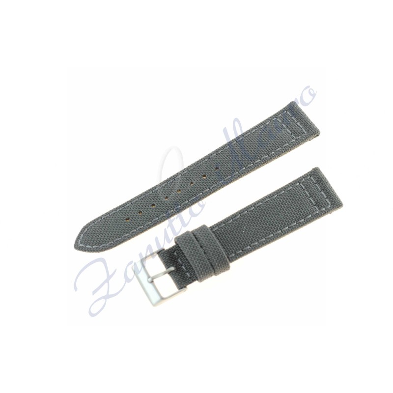 Cinturino 670 in cordura e lorica mm 22 colore grigio scuro