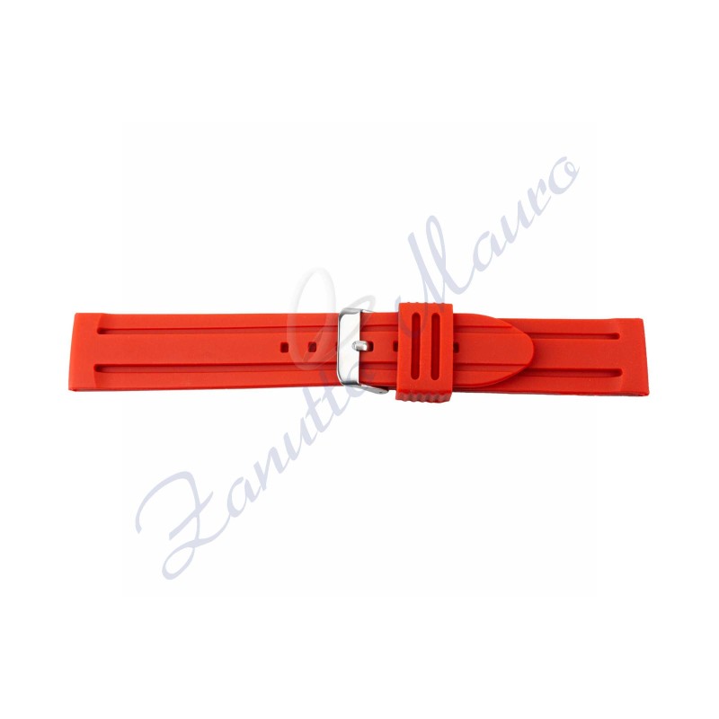 Cinturino 396 in silicone ansa mm 22 colore rosso
