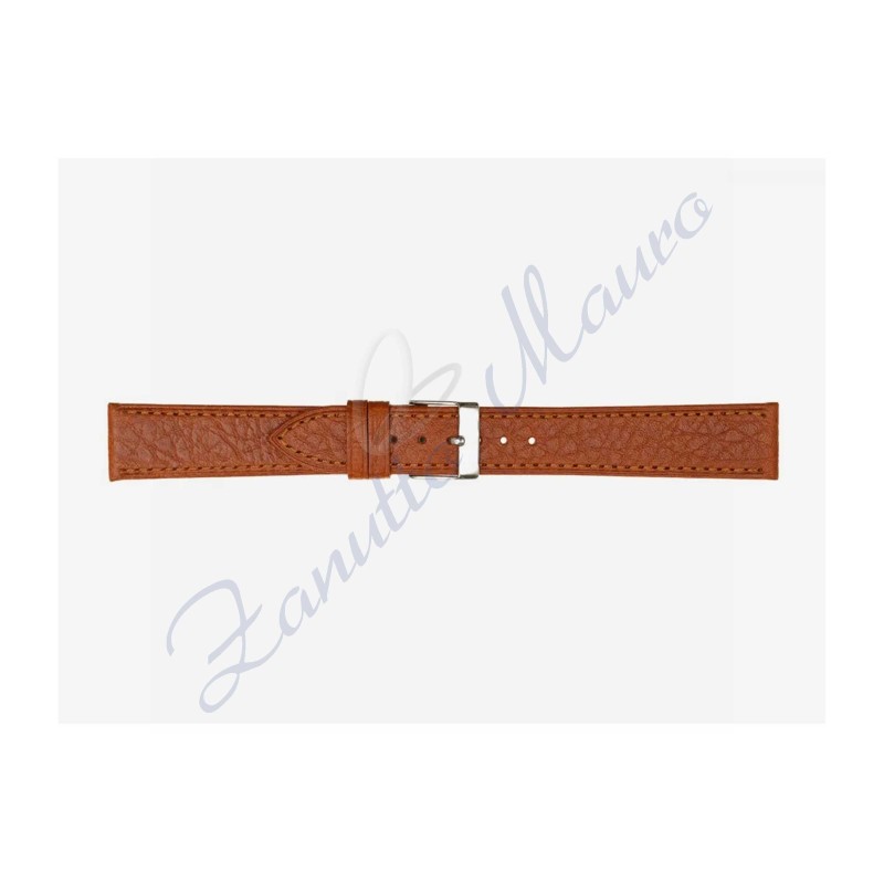 Cinturino 471 in pelle semiribordato 20x16 colore marrone gold