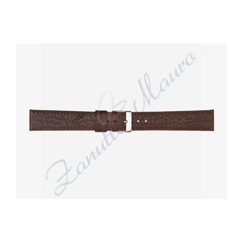 Cinturino 471 in pelle semiribordato 14x12 colore testa di moro