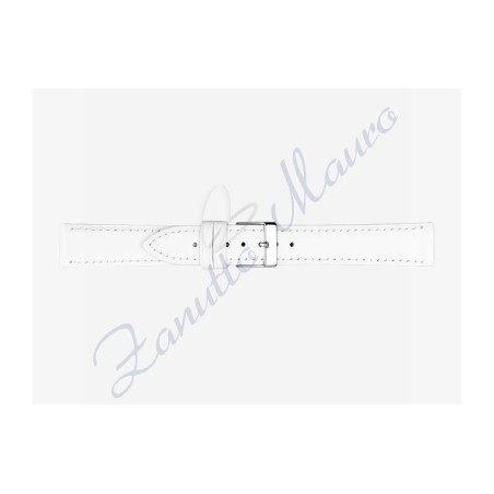 Cinturino 694 in pelle semiribordato 20x16 colore bianco