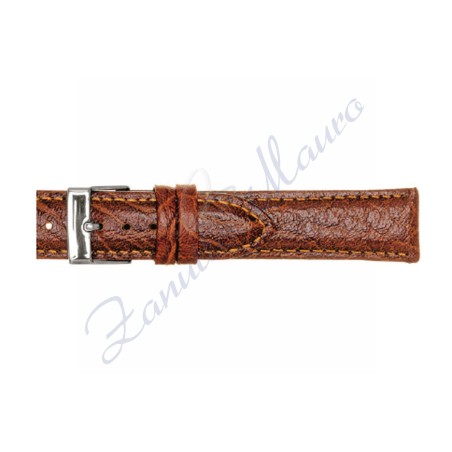 Cinturino 700 in pelle stampa bisonte 12x10 colore marrone gold