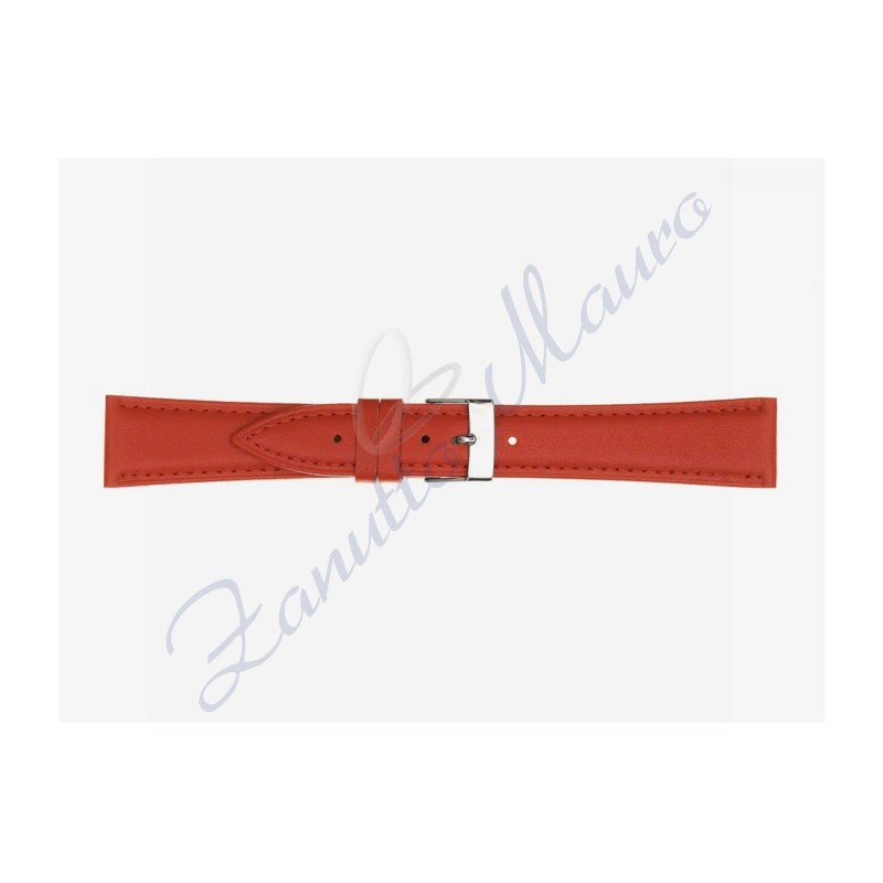 Cinturino 662 in cuoio drake semiribordato 20x16 colore rosso