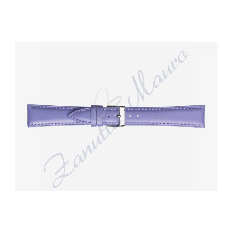 Cinturino 662 in cuoio drake semiribordato 14x12 colore viola scuro