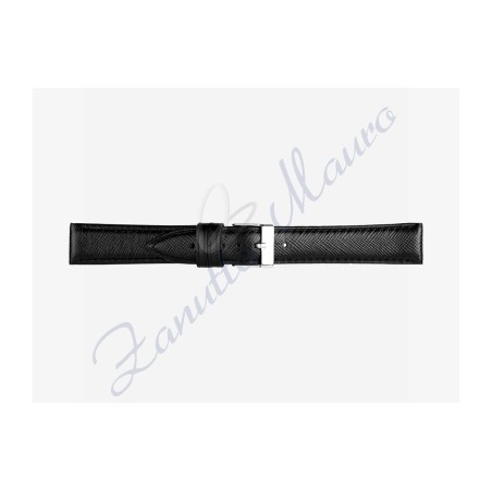 Cinturino 597 in pelle stampa saffiano 16x14 colore nero