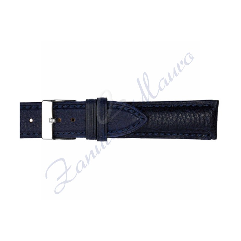 Cinturino 664 in cuoio vegetale 22x18 colore blu scuro