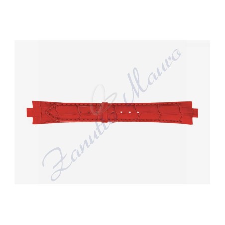 Cinturino 868/D stampa alligatore 21/8x18 colore rosso anche per Breil