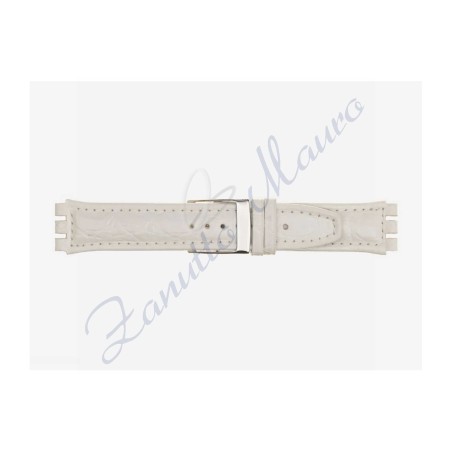 Cinturino 247M stampa brasile per Swatch Irony 19x18 bianco