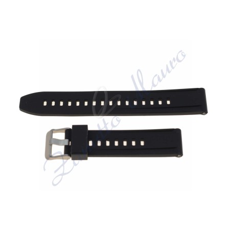 Cinturino JD095 in silicone ansa mm 20 colore nero