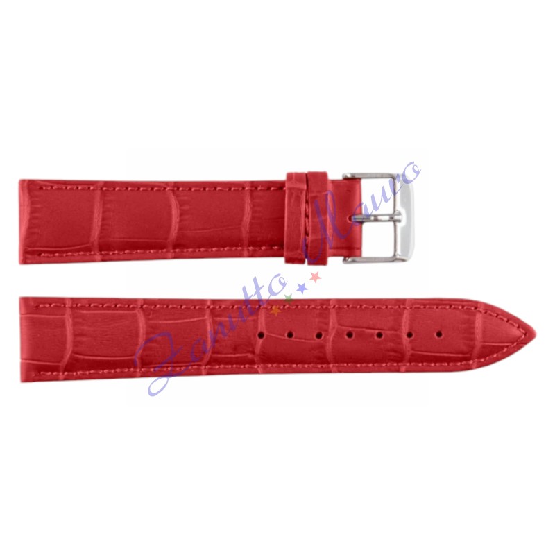 Cinturino stampa cocco 1306 colore rosso ansa mm 20