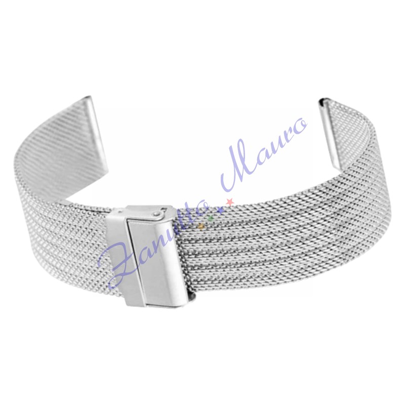 Bracciale Mesh WD027 con scorrevole in acciaio ansa 20