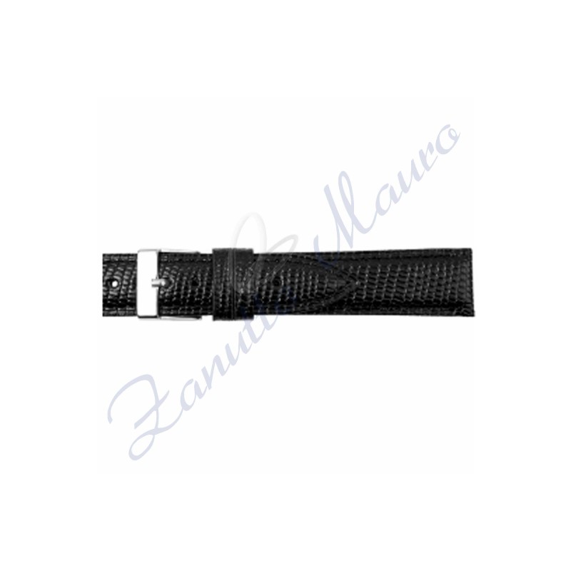 Cinturino 692 in pelle stampa lucertola iguana 12x10 colore nero