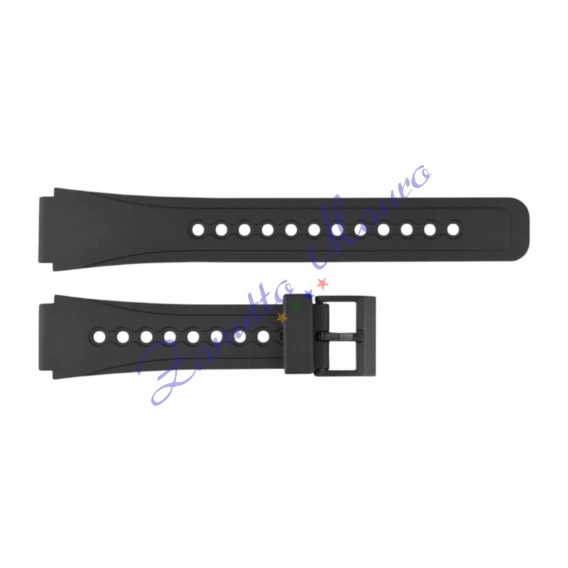 Cinturino in gomma tipo Casio 3120 con fibbia in plastica ansa mm 18