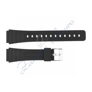 Cinturino in gomma tipo Casio 3227 con fibbia in acciaio ansa mm 18