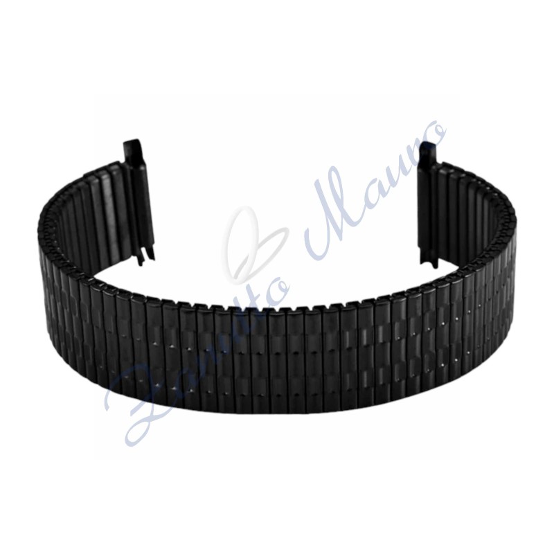 Bracciale elastico GD631 in acciaio brunito ansa a pompa mm 16/22
