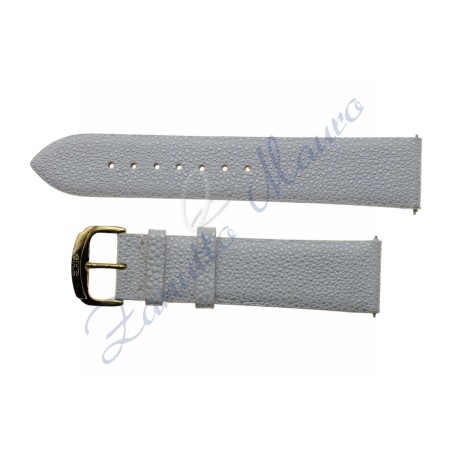 Cinturino in pelle colore bianco stampa razza ansa mm 22 con easy pin