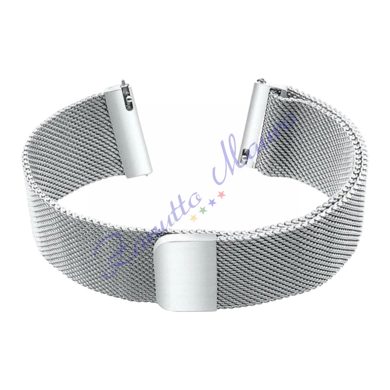 Cinturino maglia Milano WD017QR in acciaio ansa 24 con easy pin