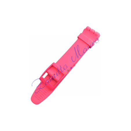 Cinturino in silicone per Swatch ansa mm 17 colore rosa antico