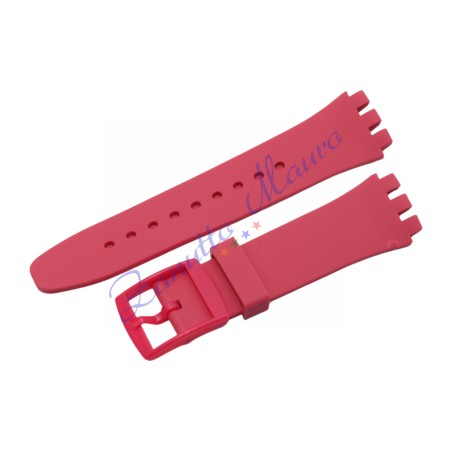 Cinturino in silicone per Swatch ansa mm 20 colore rosa antico
