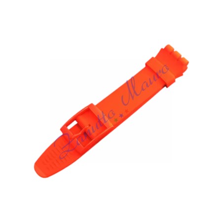 Cinturino in silicone per Swatch ansa mm 19 colore rosso