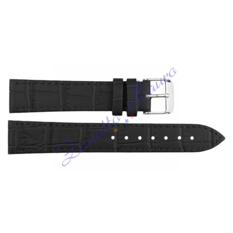 Cinturino stampa cocco piatto 1305XL colore nero ansa mm 20