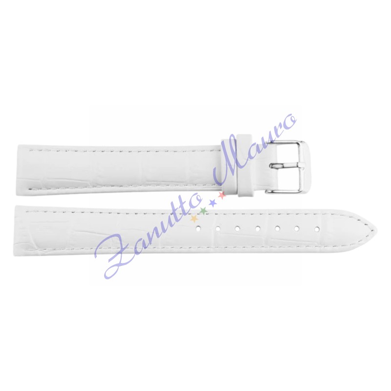 Cinturino stampa cocco piatto 1307XL colore bianco ansa mm 14