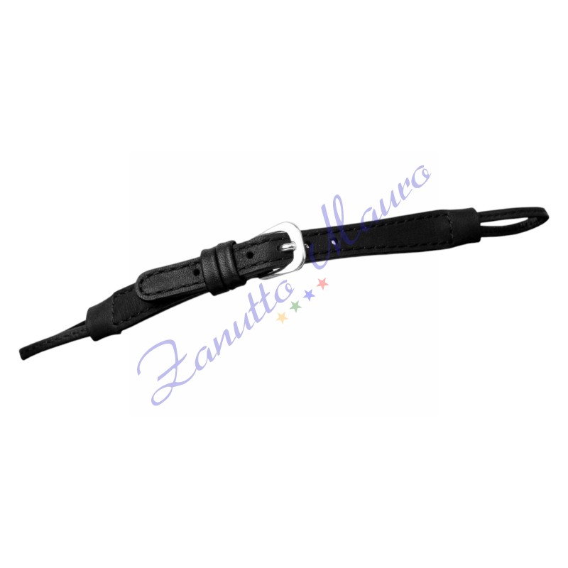 Cinturino in pelle vitello madras 588 tranciato colore nero