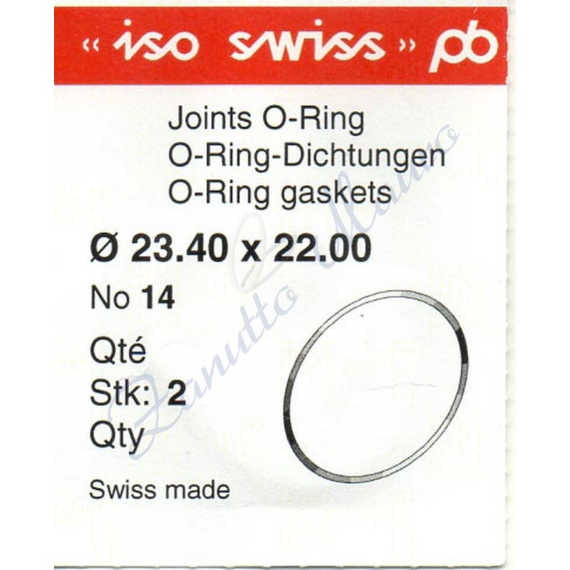 OR Standard ISO014 busta 2 pz Diam.int. 22.00 sezione 0.70