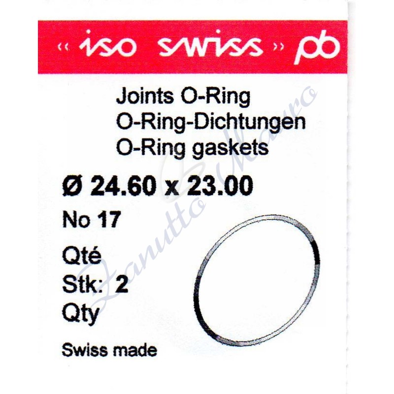 OR Standard ISO017 busta 2 pz Diam.int. 23.00 sezione 0.80