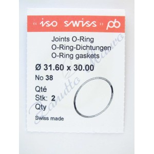 OR Standard ISO038 busta 2 pz Diam.int. 30.00 sezione 0.80